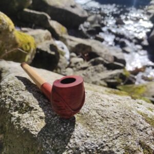 pipe courte sculptée